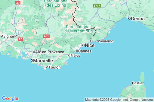 Map of Alpes-Maritimes