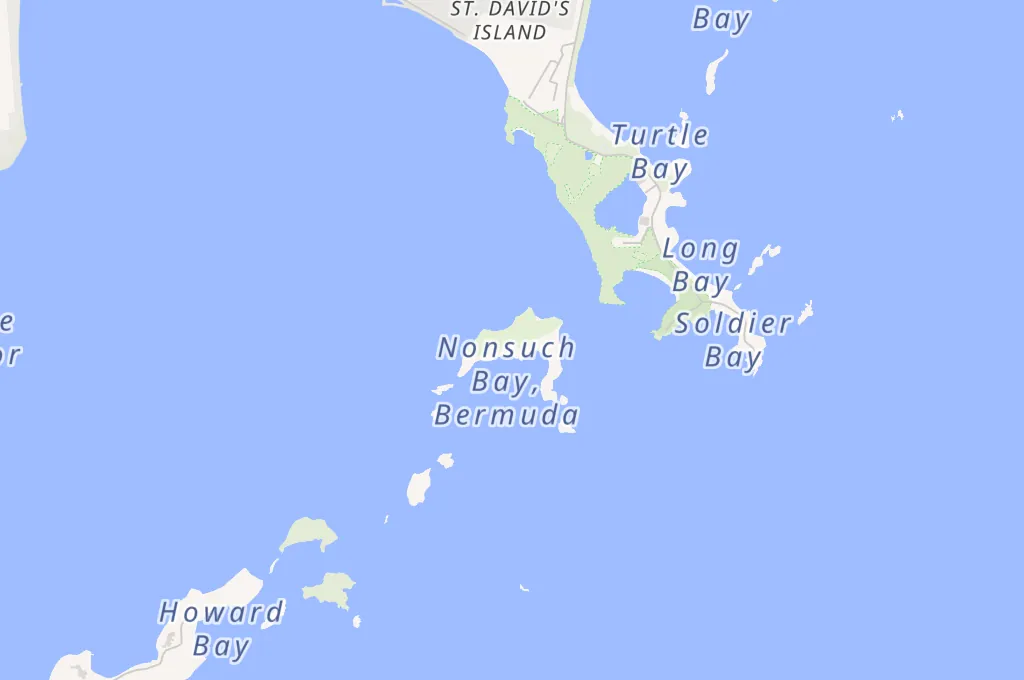 Nonsuch Island Area Map Nonsuch Island Area Map