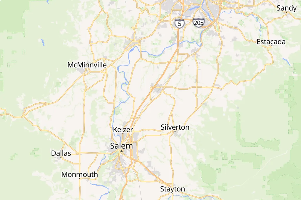 Gervais Area Map