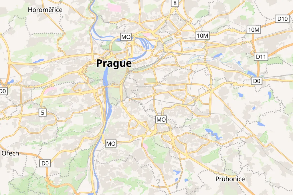 Vršovice Area Map