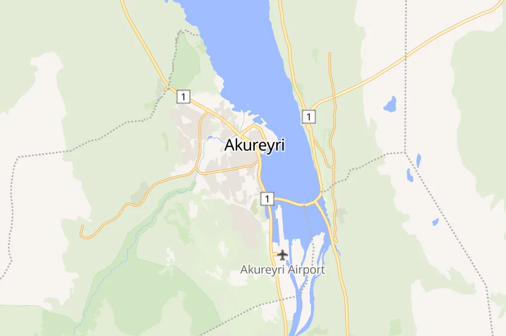 Akureyri Area Map Akureyri Area Map
