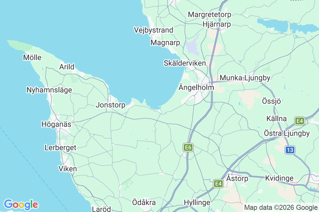Sandön Area Map