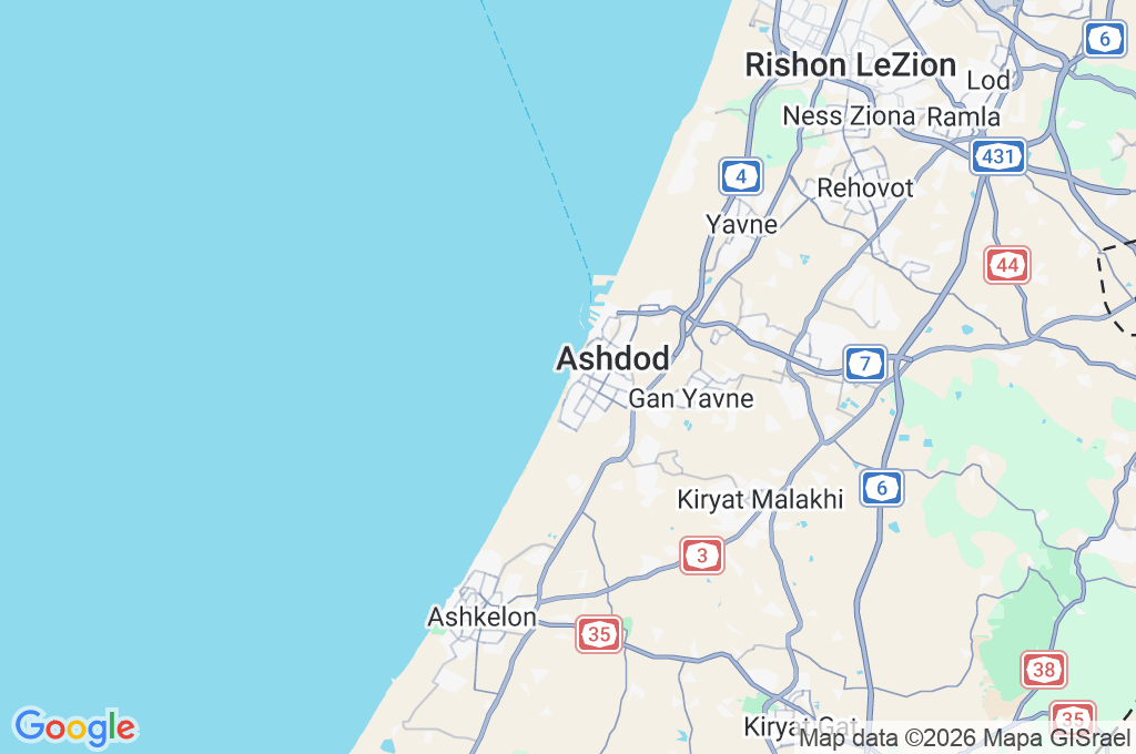 Ashdod Area Map