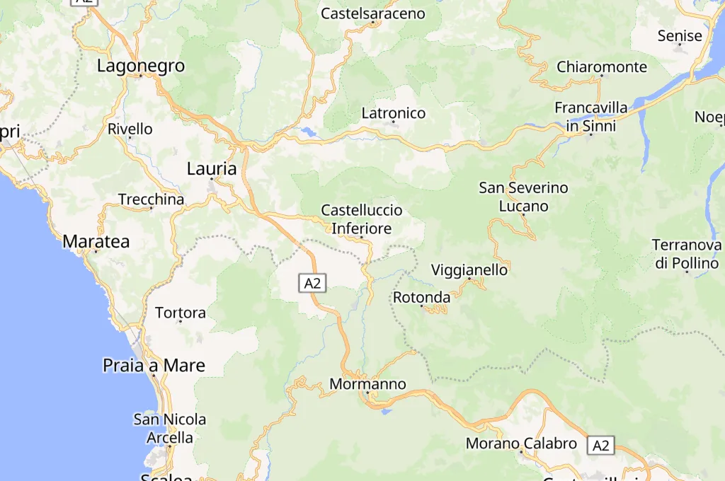 Castelluccio Inferiore Area Map Castelluccio Inferiore Area Map