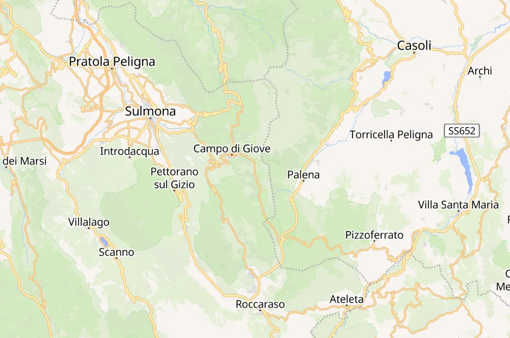 Le Piane Area Map