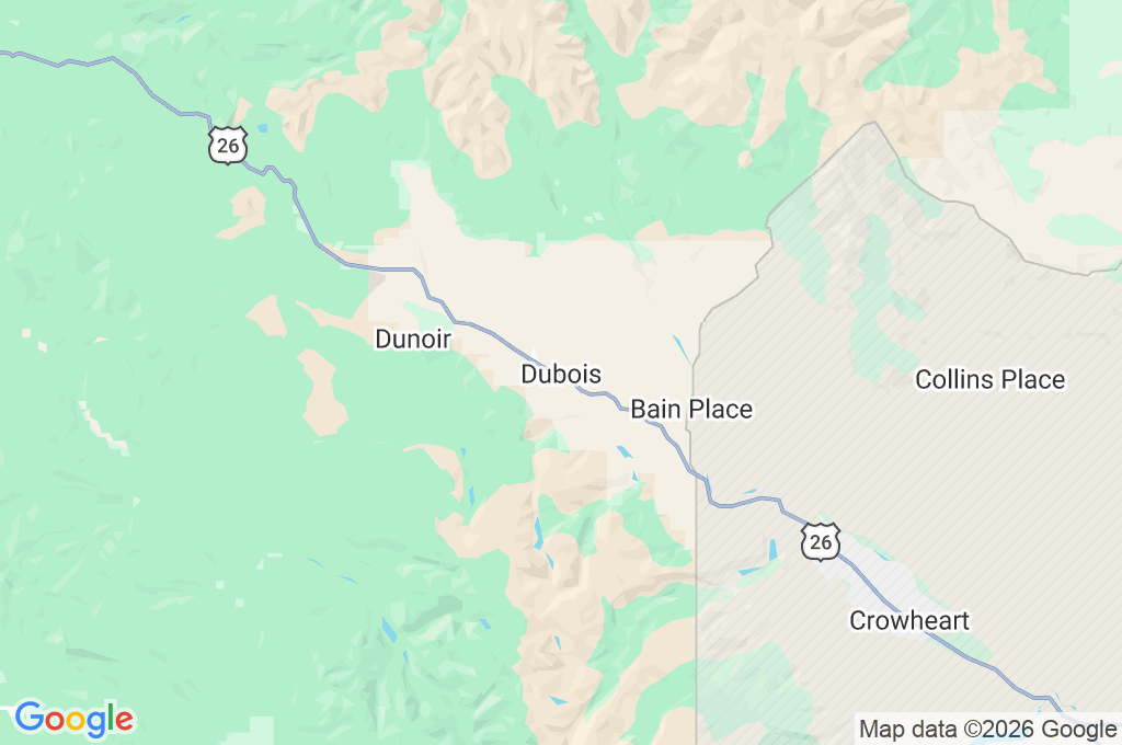 Dubois Area Map