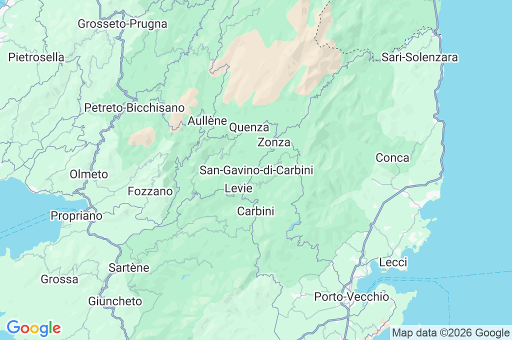 San-Gavino-di-Carbini Area Map San-Gavino-di-Carbini Area Map