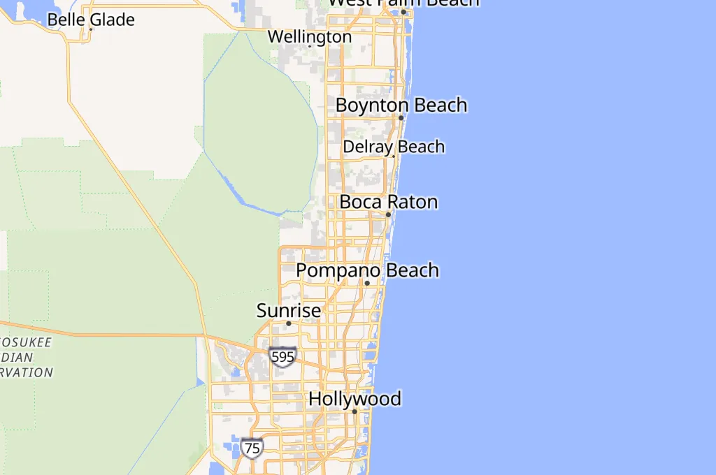 Deerfield Beach Arboretum Area Map