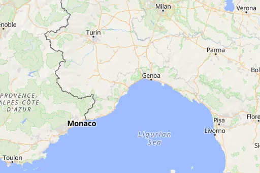 Map of Province of Savona