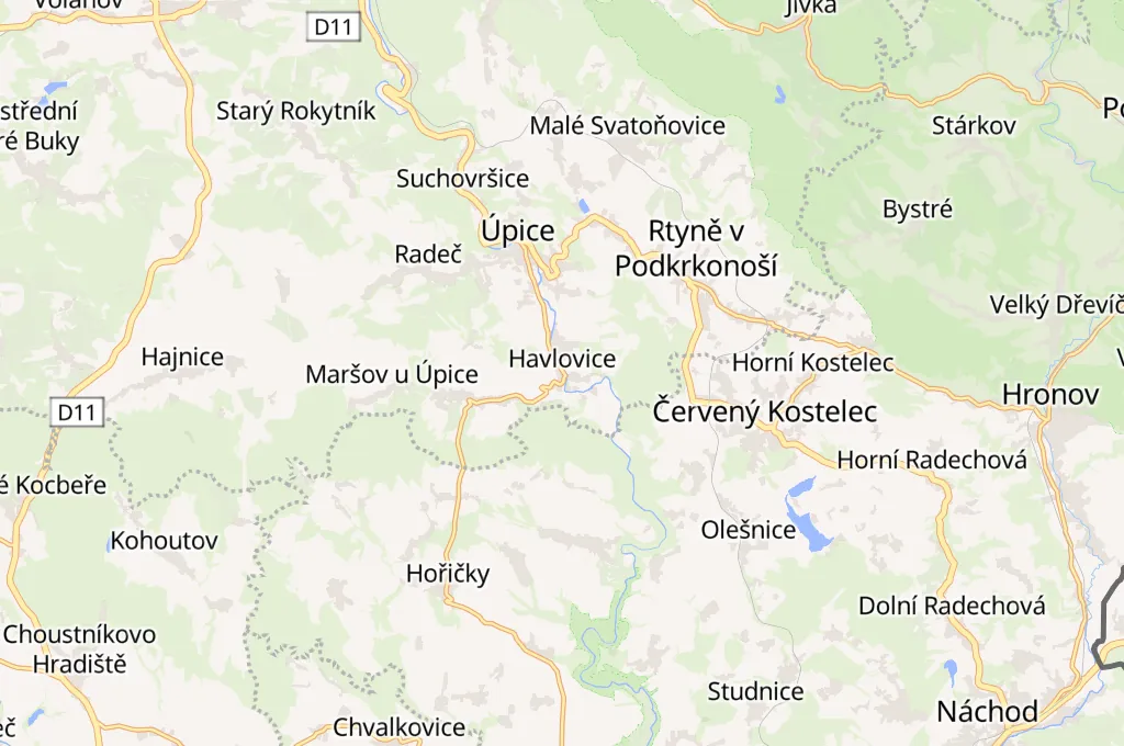 Havlovice Area Map Havlovice Area Map