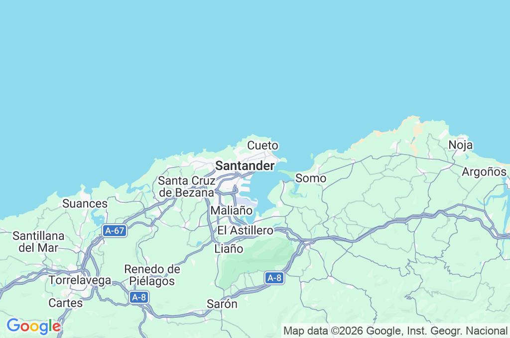 Santander Area Map