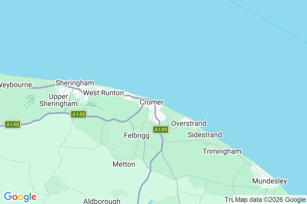 Cromer Area Map Cromer Area Map