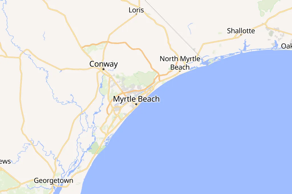 Myrtle Beach Area Map Myrtle Beach Area Map