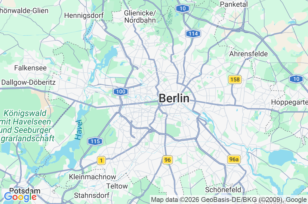 Tiergarten Area Map