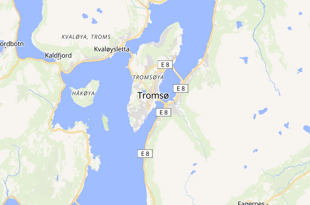 Tromsø Area Map Tromsø Area Map