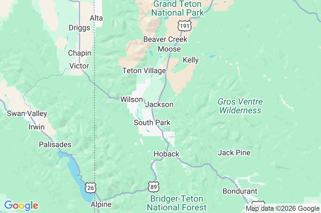 Snow King Mountain Area Map Snow King Mountain Area Map