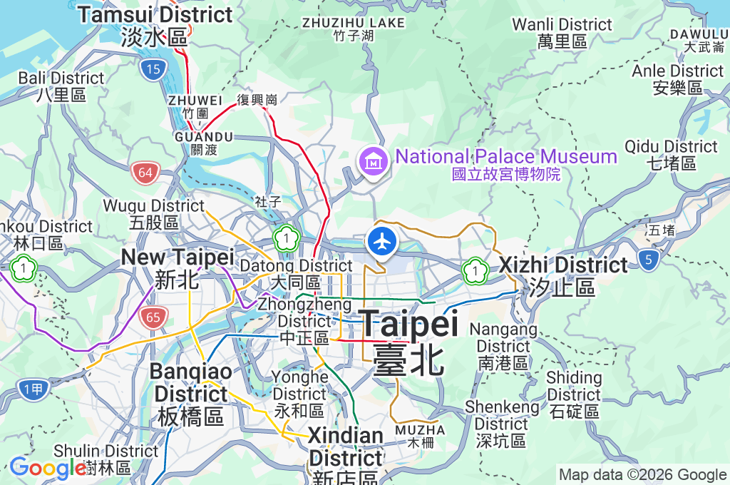 Keelung River Waterfront Area Map Keelung River Waterfront Area Map