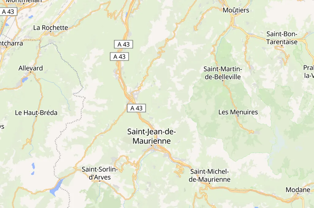 Col du Chaussy Area Map