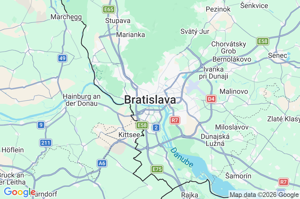 Staré Mesto Area Map