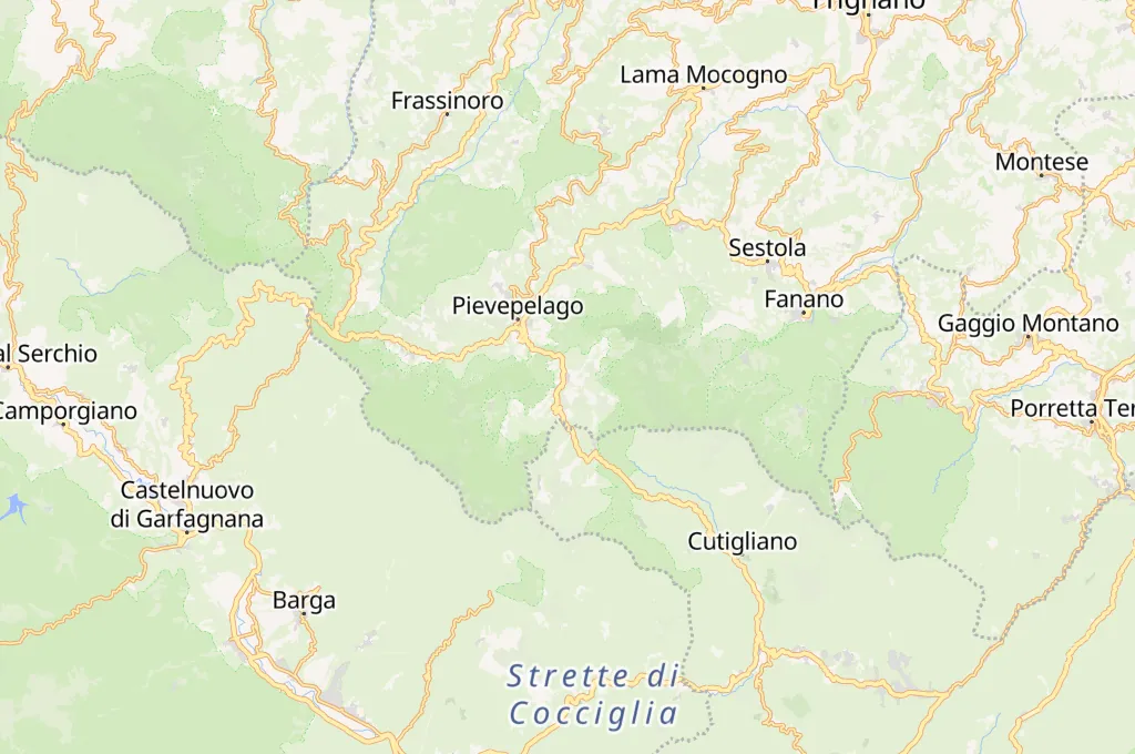 Fiumalbo Area Map Fiumalbo Area Map