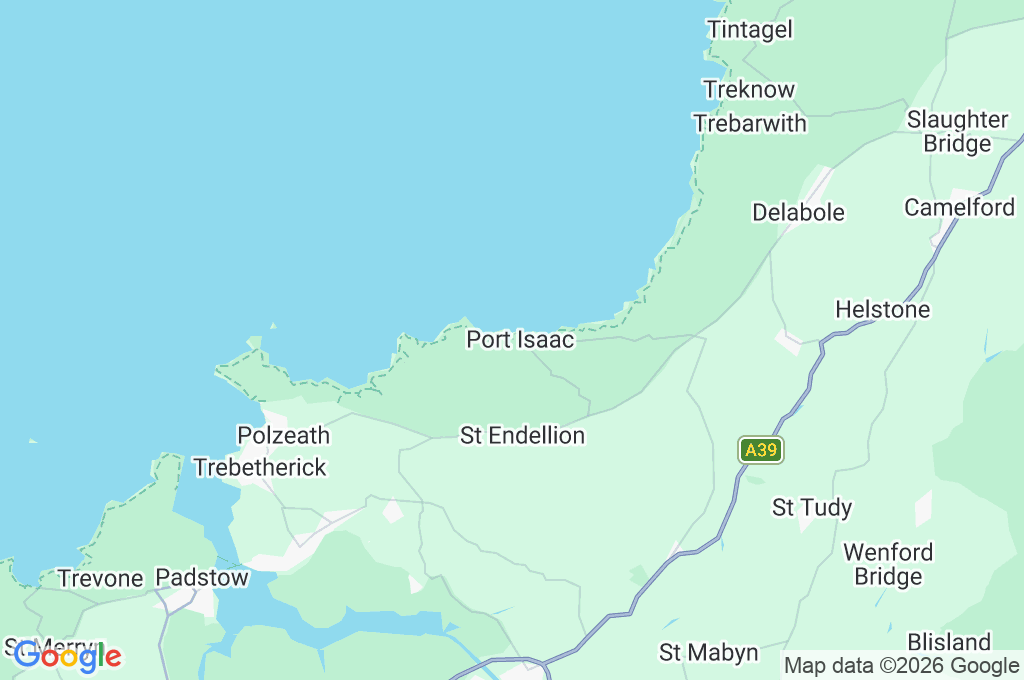 Port Isaac Area Map