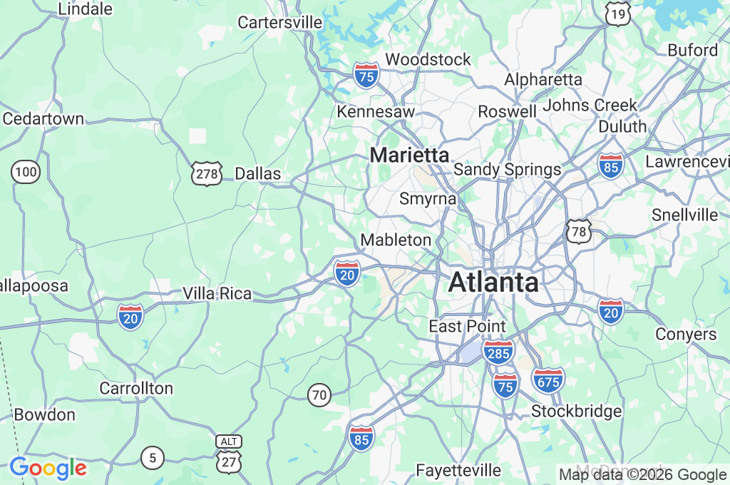 Austell Area Map Austell Area Map