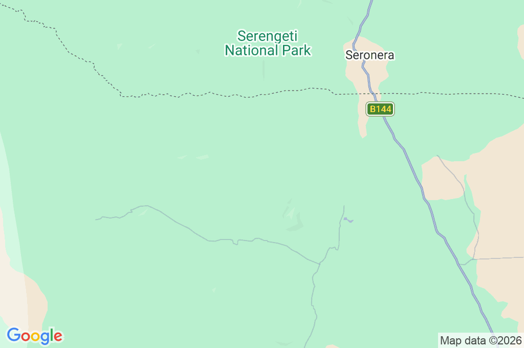 Serengeti National Park Area Map Serengeti National Park Area Map