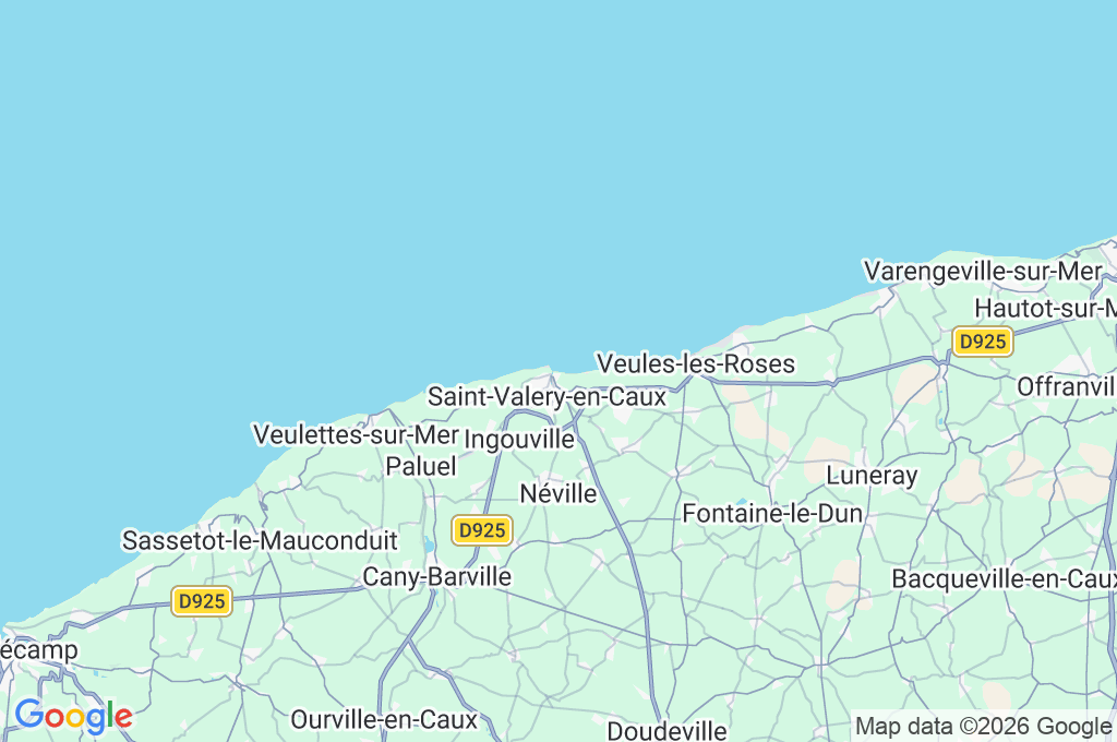Plage de Saint-Valery-en-Caux Area Map