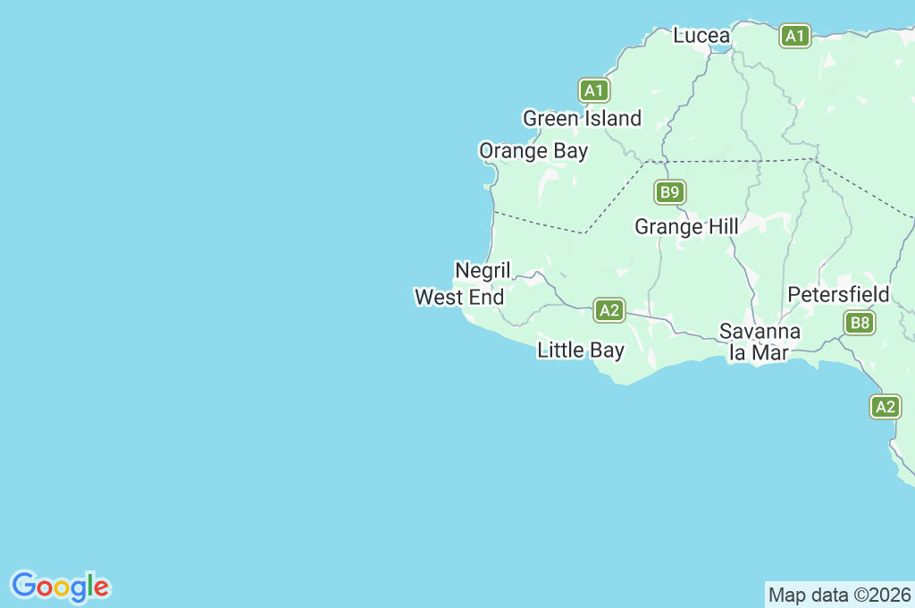 Negril Area Map Negril Area Map