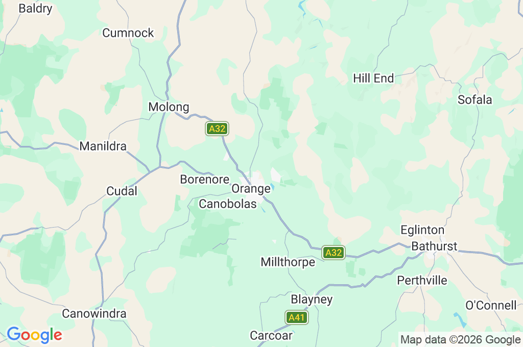 Charles Sturt University Area Map