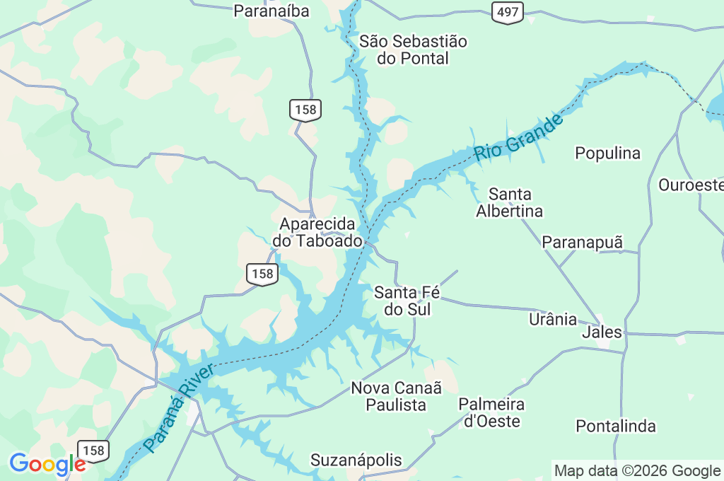 Ponte Rodoferroviária Area Map