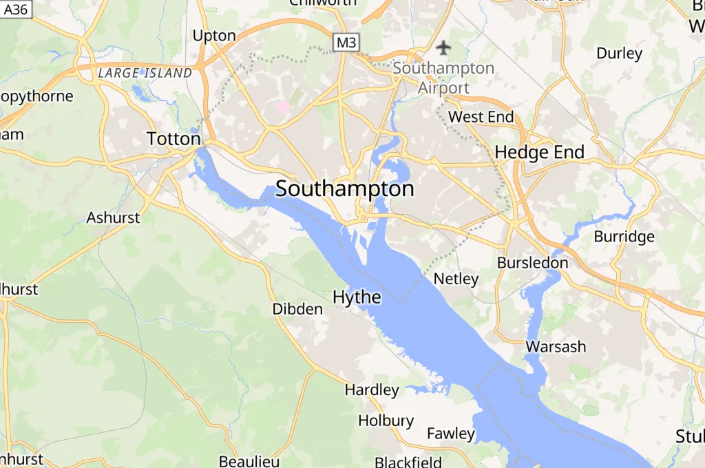 Southampton Area Map