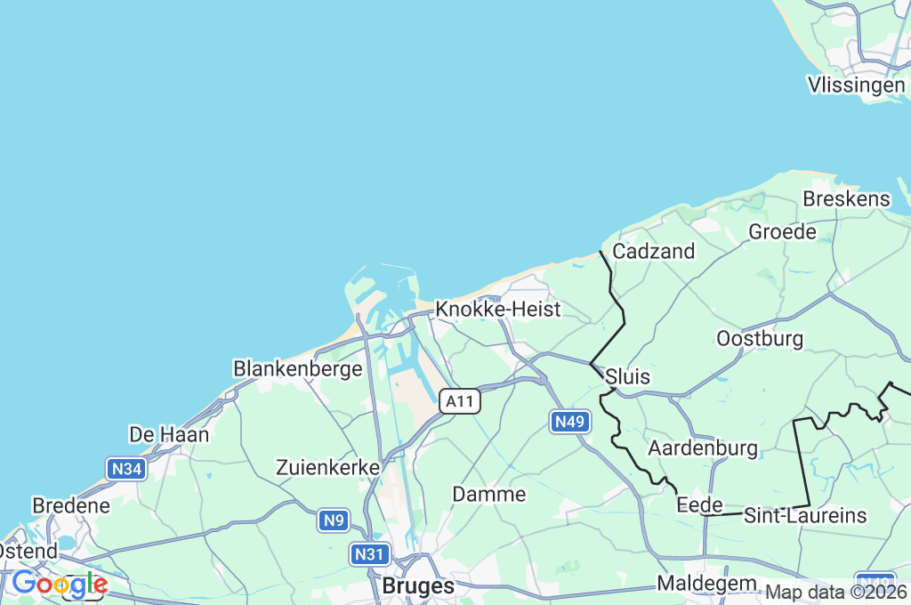 Heist-aan-Zee Area Map