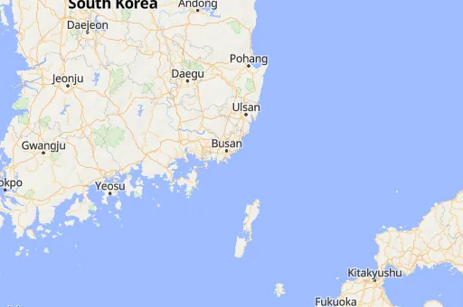 Map of Busan