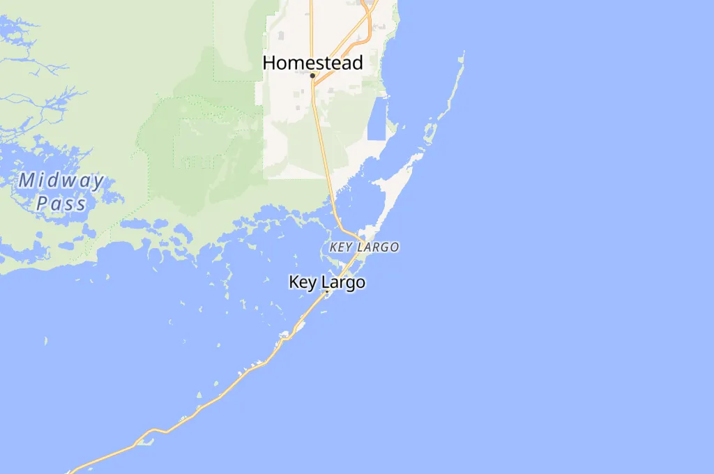 Jewfish Creek Bridge Area Map Jewfish Creek Bridge Area Map