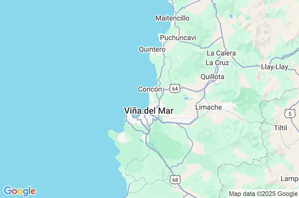 Reñaca Area Map