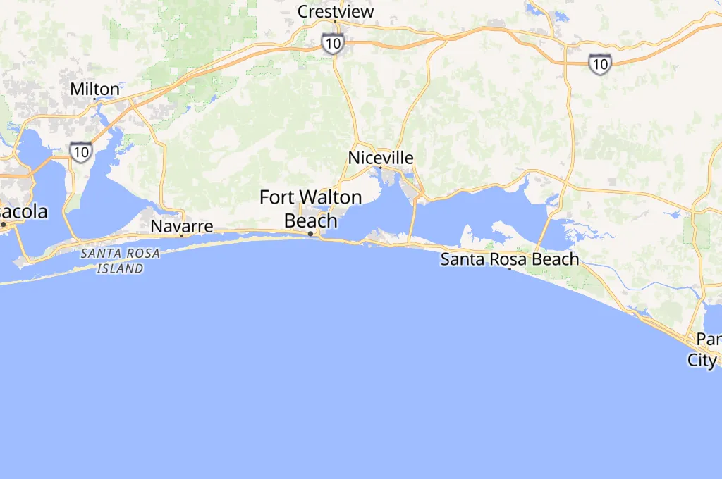 Crab Island Area Map