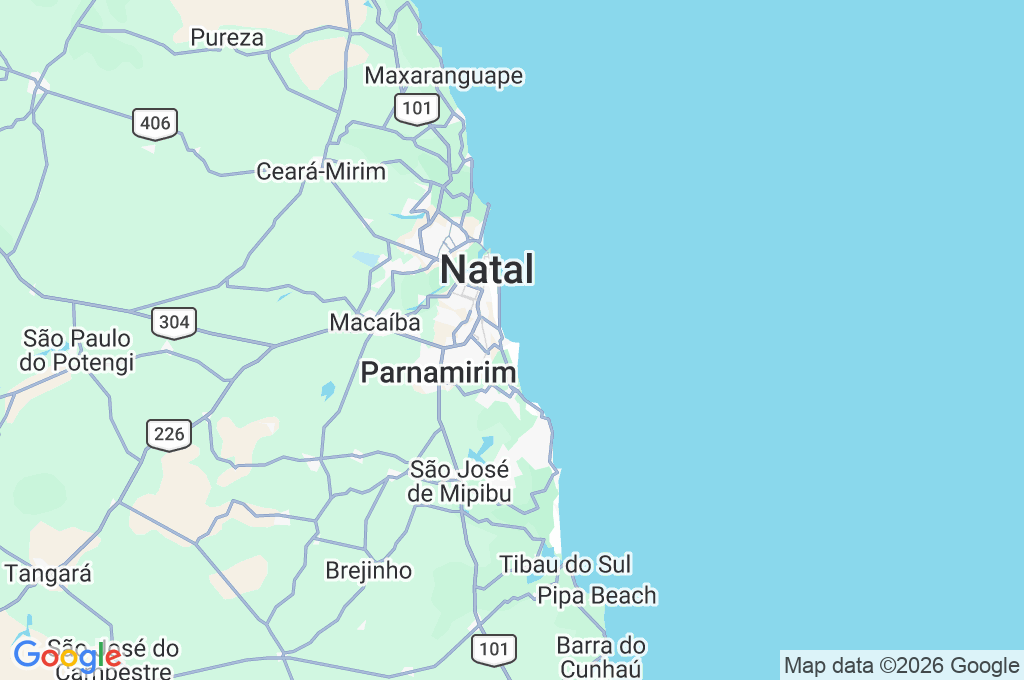 Ponta Negra Area Map Ponta Negra Area Map