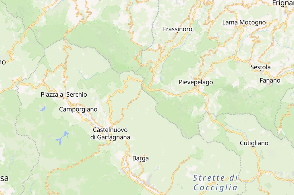 Rifugio Burigone Area Map