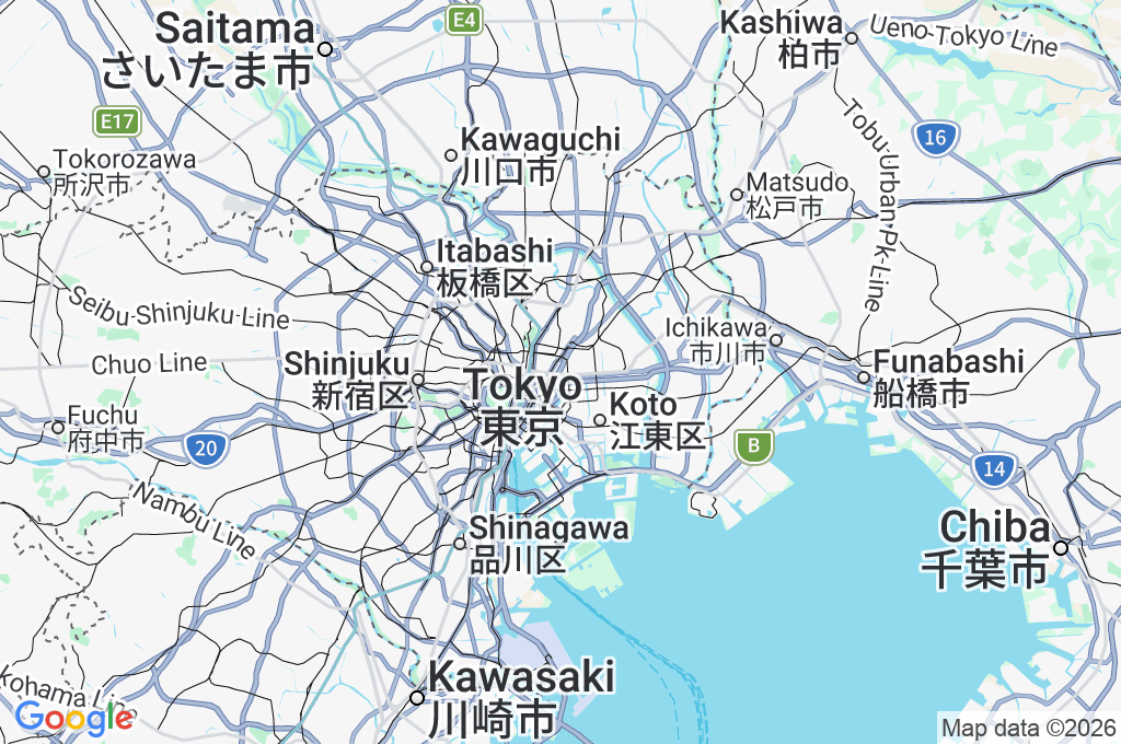 Ryogoku Kokugikan Area Map