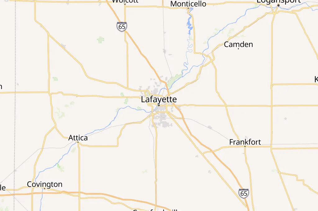 Lafayette Area Map Lafayette Area Map