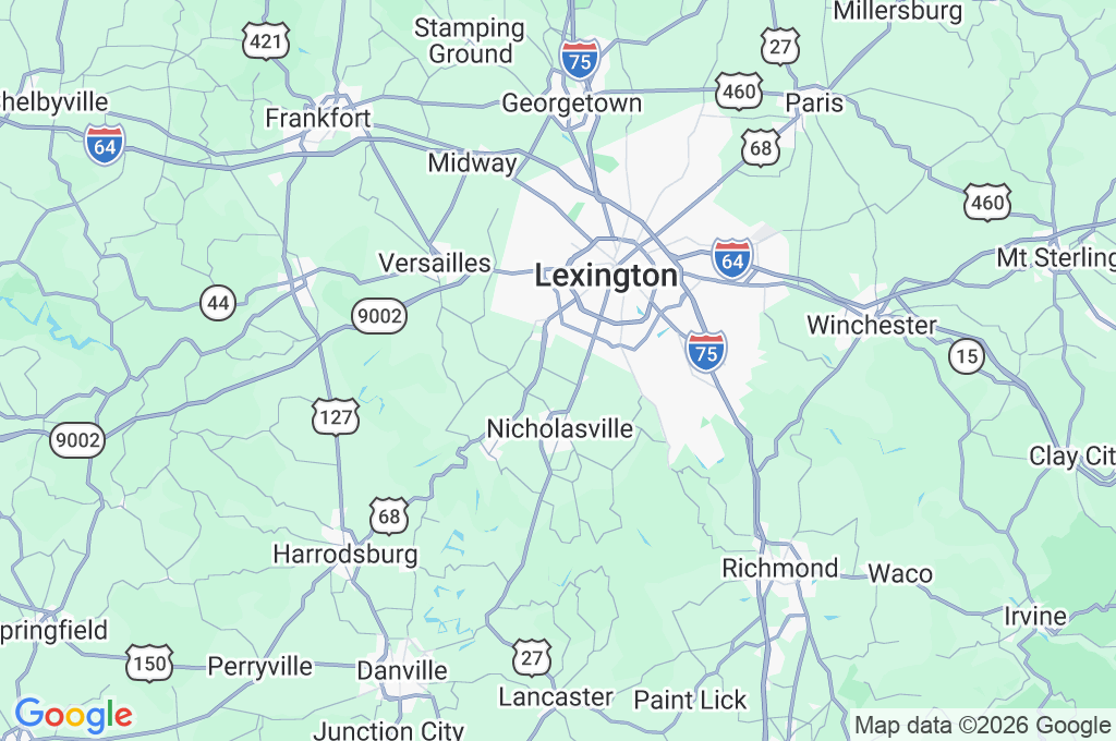 Kentucky Equine Adoption Center Area Map