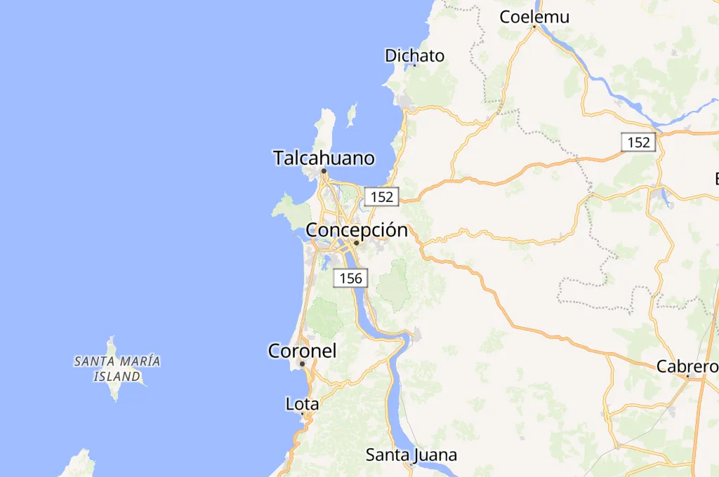 Concepción Area Map Concepción Area Map