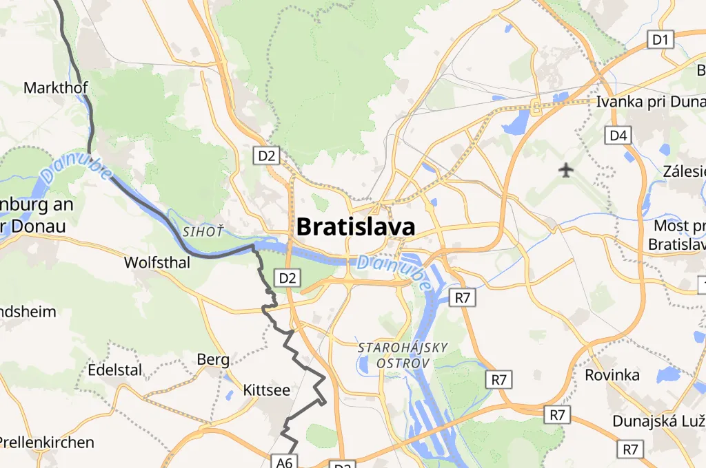 Staré Mesto Area Map