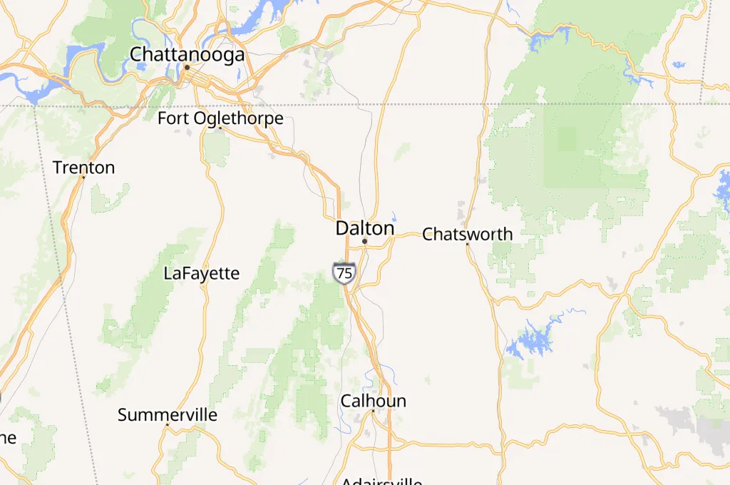 Dalton Area Map
