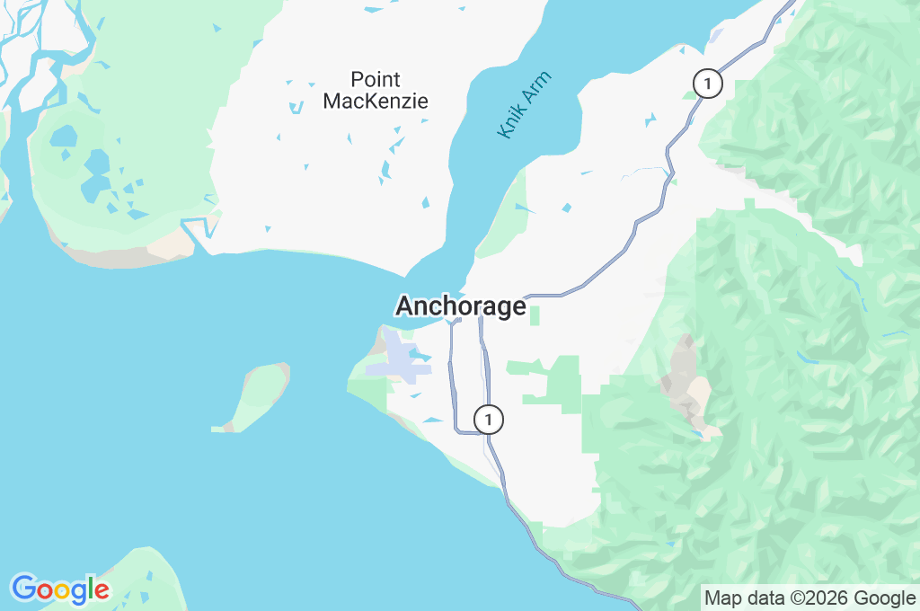 Anchorage Area Map Anchorage Area Map