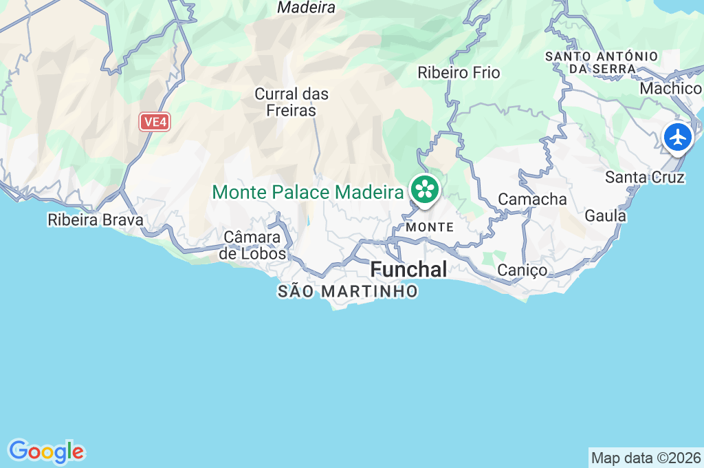 Funchal Bay Area Map Funchal Bay Area Map