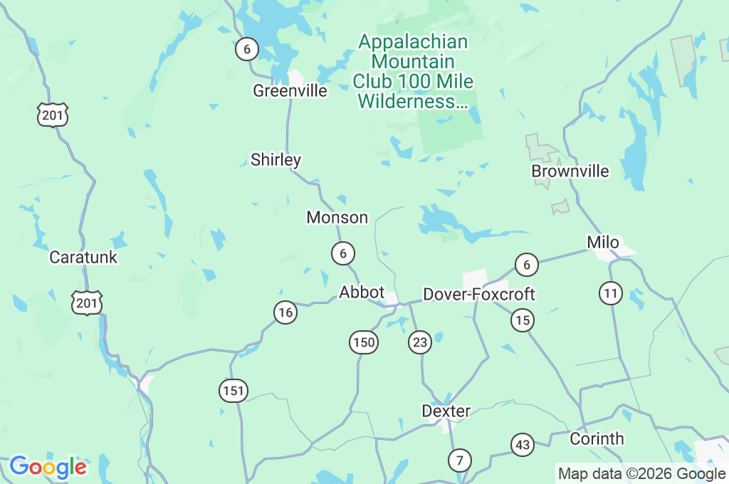 Maine Area Map Maine Area Map