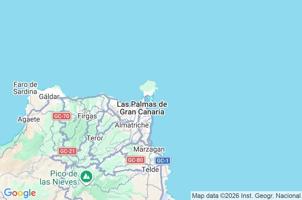 Port of Las Palmas Area Map Port of Las Palmas Area Map