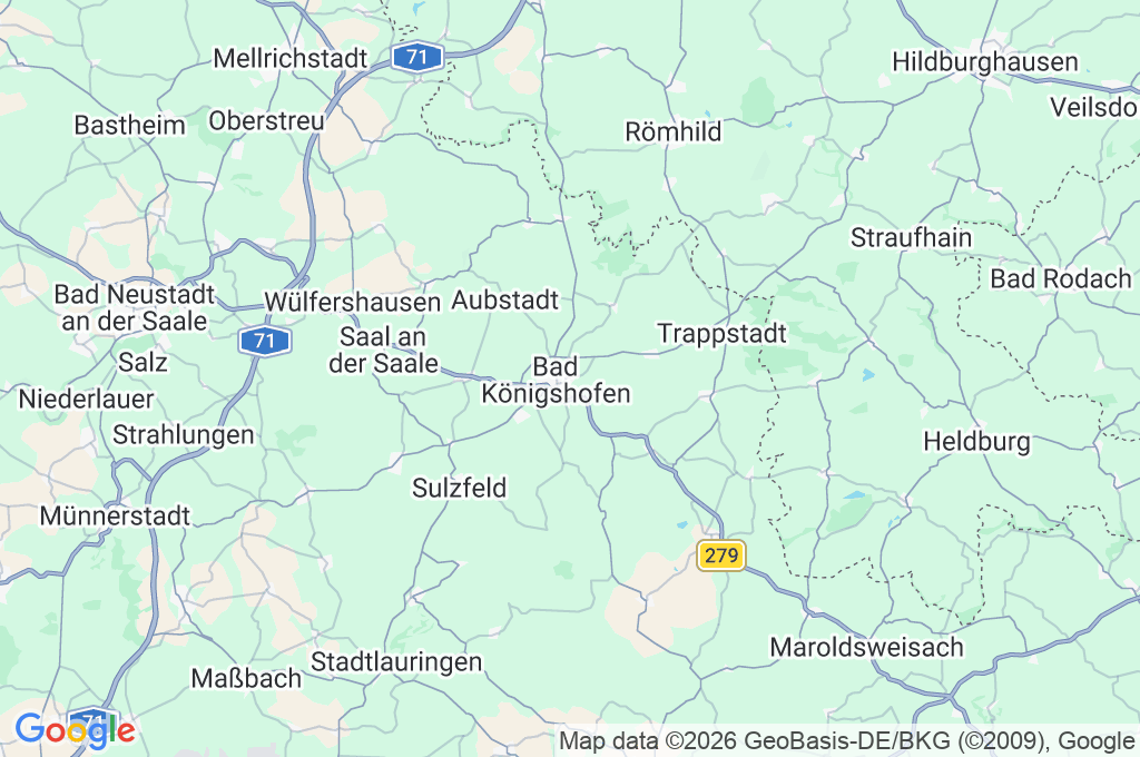 Bad Kรถnigshofen im Grabfeld Area Map Bad Kรถnigshofen im Grabfeld Area Map